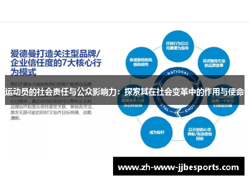 运动员的社会责任与公众影响力：探索其在社会变革中的作用与使命